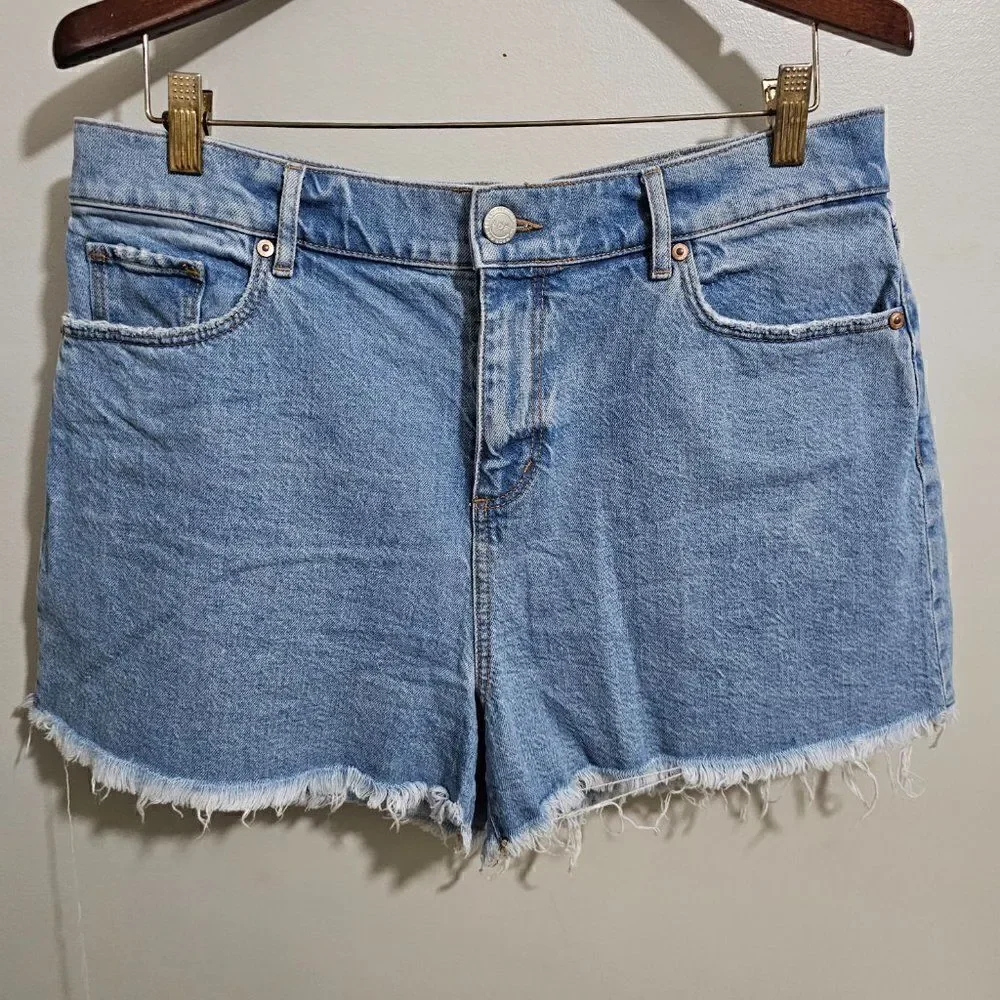 EUC LIKE NEW LOFT MADE AND LOVED RAW HEM HI RISE SHORTS SIZE 10/ 30 WOMENS